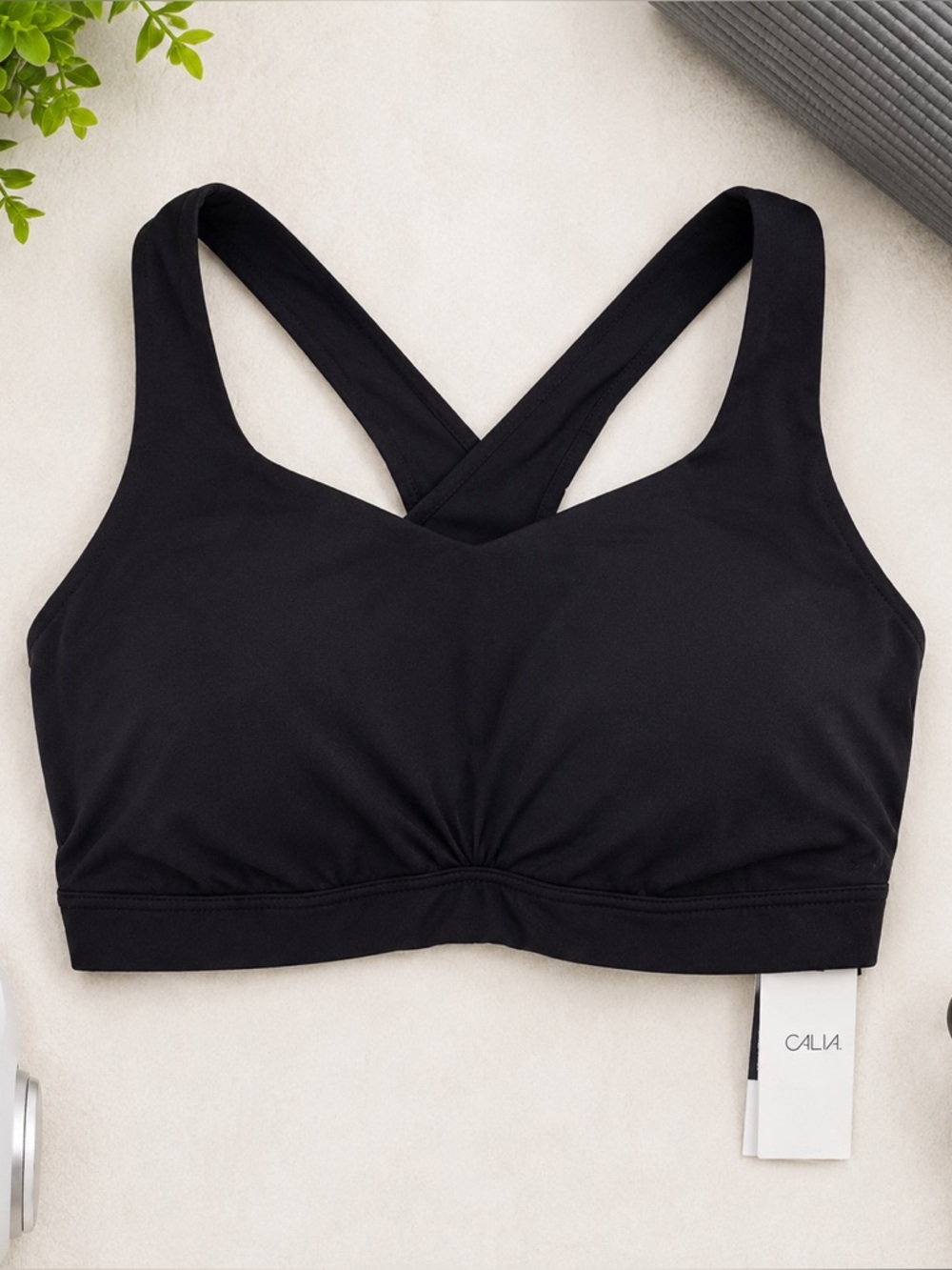 Inspire Medium Support Sports Bra Black XXL NWT